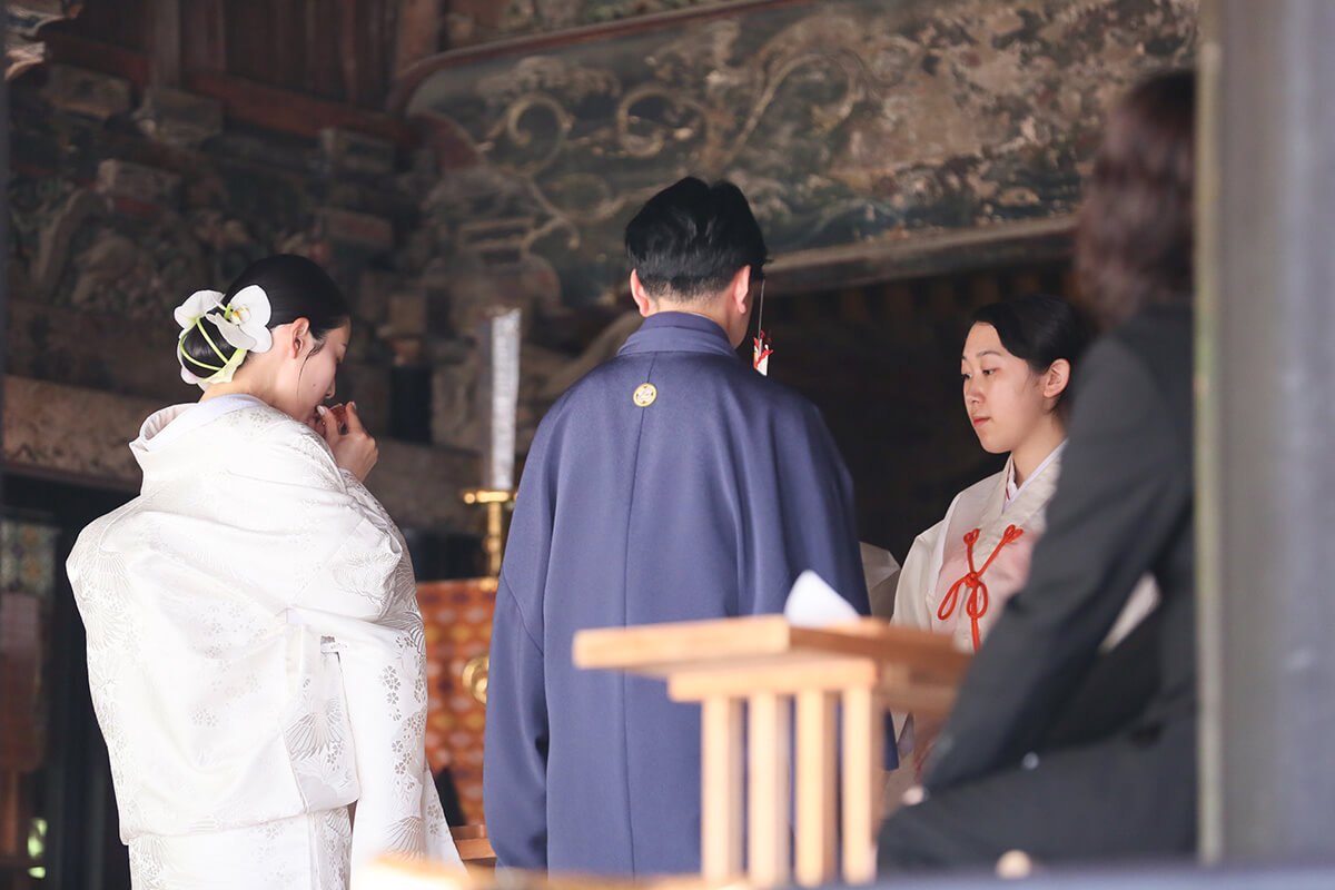 大崎八幡宮で挙げられたお客様の結婚式写真07