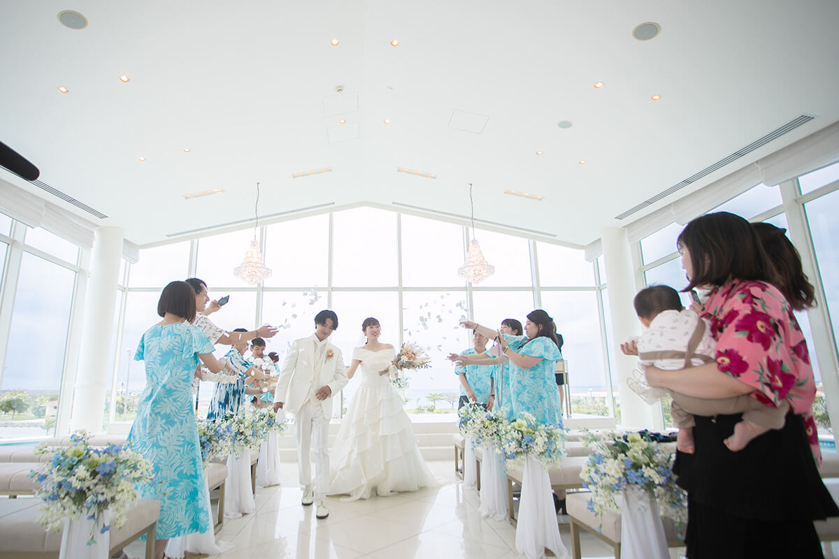 小さな結婚式 沖縄サザンビーチチャペルで挙げられたお客様の結婚式写真13