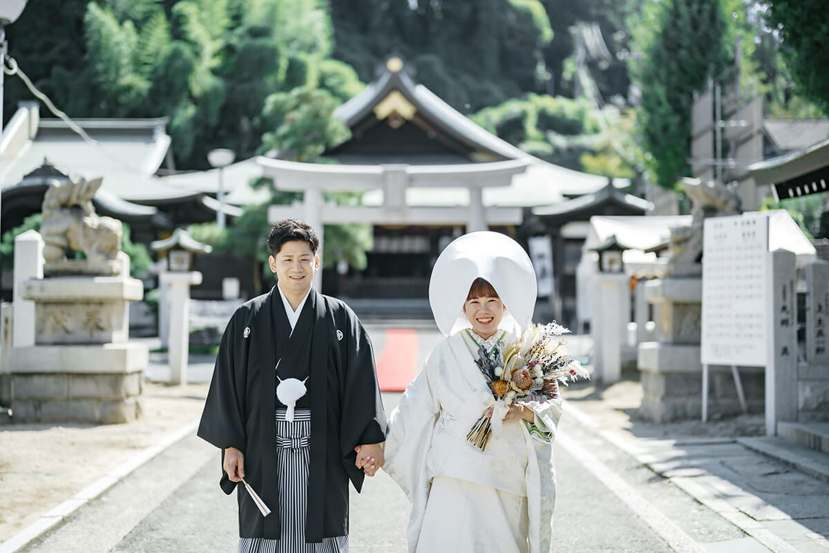 比治山神社で挙げられたお客様の結婚式写真01
