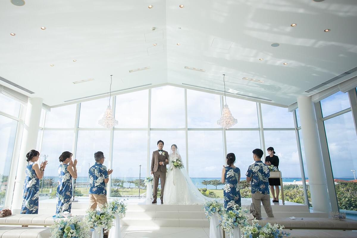 沖縄リゾートで挙げられたお客様の結婚式写真05