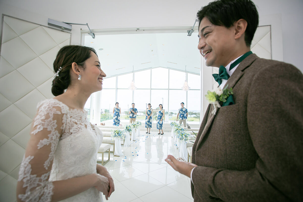 沖縄リゾートで挙げられたお客様の結婚式写真12