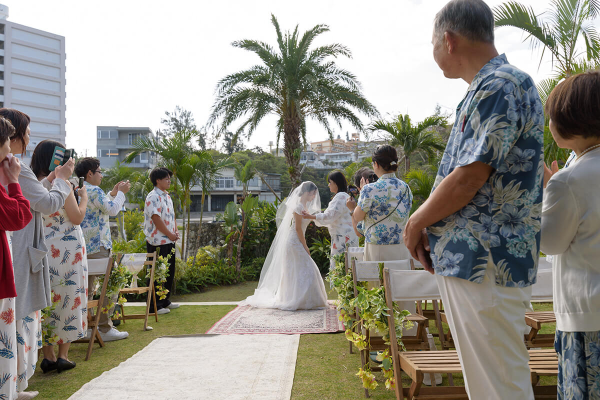 小さな結婚式 沖縄イル・ド・レチャペルで挙げられたお客様の結婚式写真05