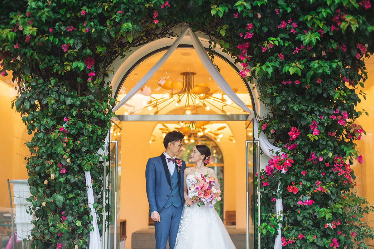 沖縄リゾートで挙げられたお客様の結婚式写真01