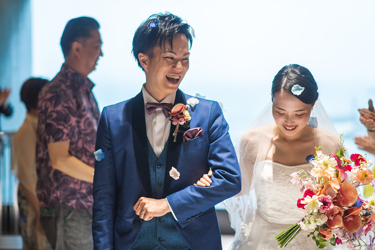 沖縄リゾートで挙げられたお客様の結婚式写真13