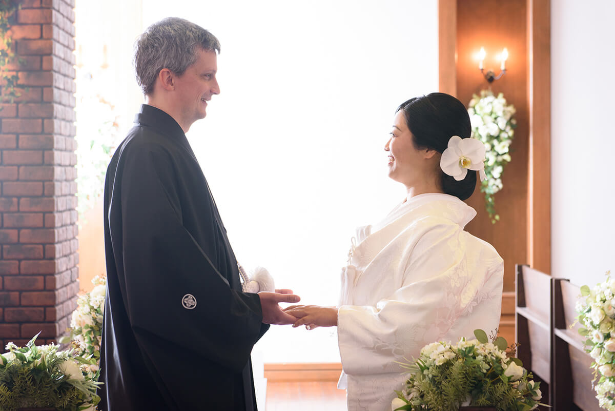 小さな結婚式 小樽チャペルで挙げられたお客様の結婚式写真01