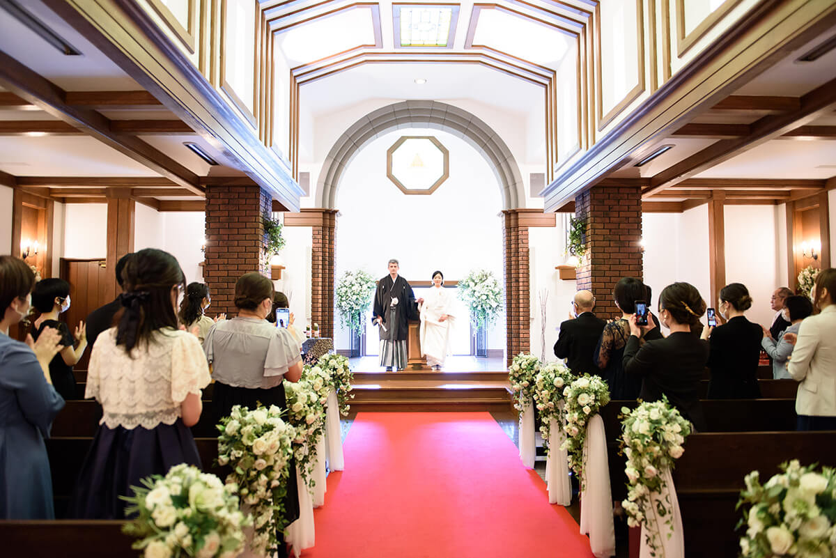 小さな結婚式 小樽チャペルで挙げられたお客様の結婚式写真05