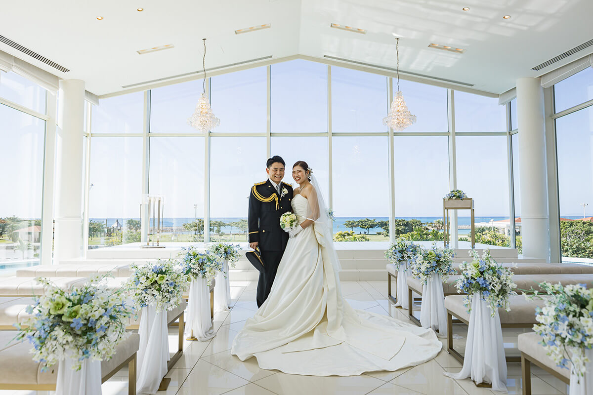 沖縄リゾートで挙げられたお客様の結婚式写真02
