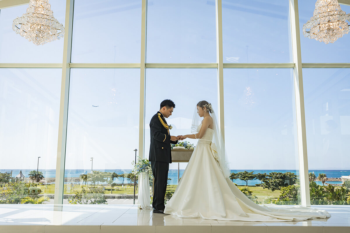 沖縄リゾートで挙げられたお客様の結婚式写真10