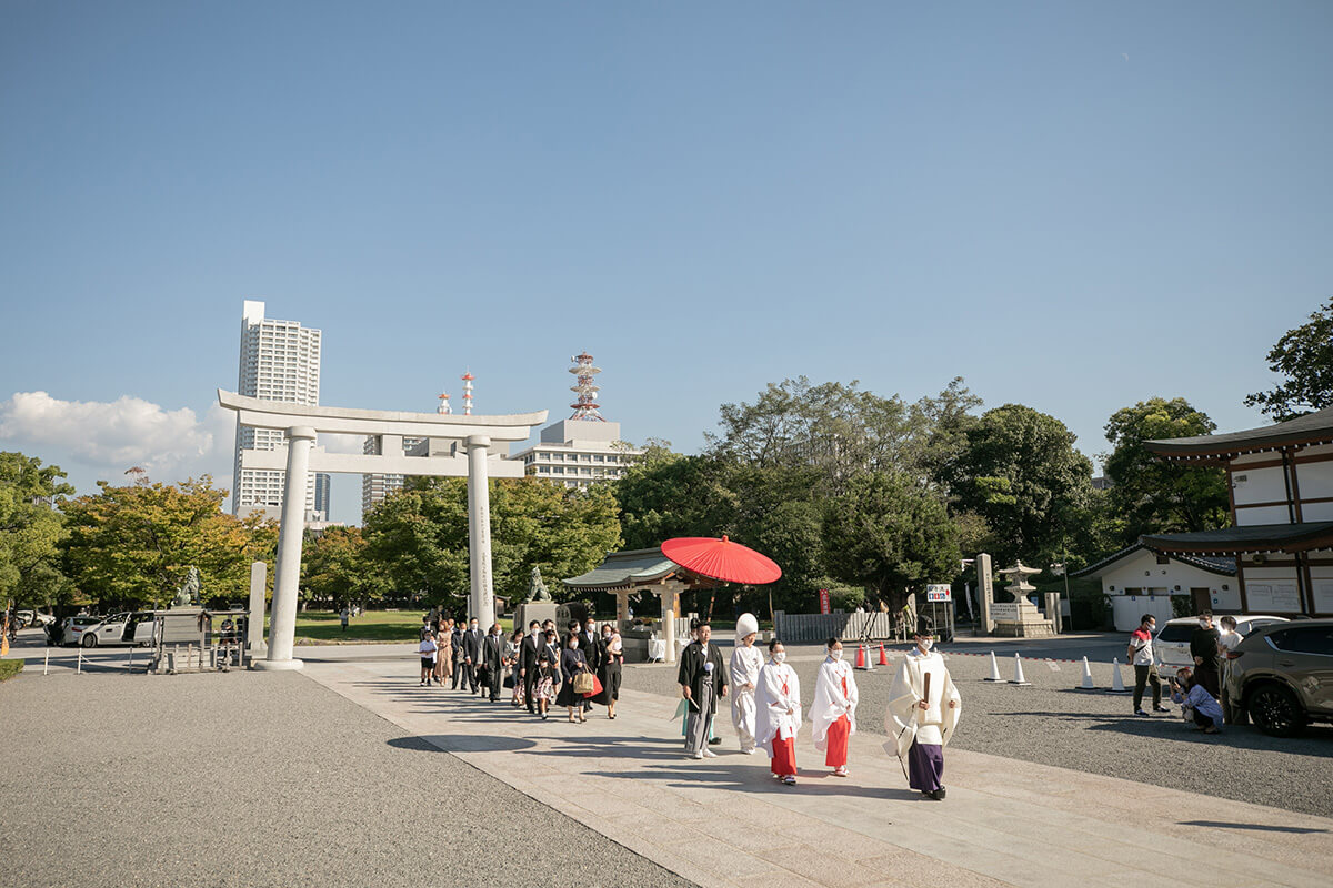 広島護国神社で挙げられたお客様の結婚式写真04