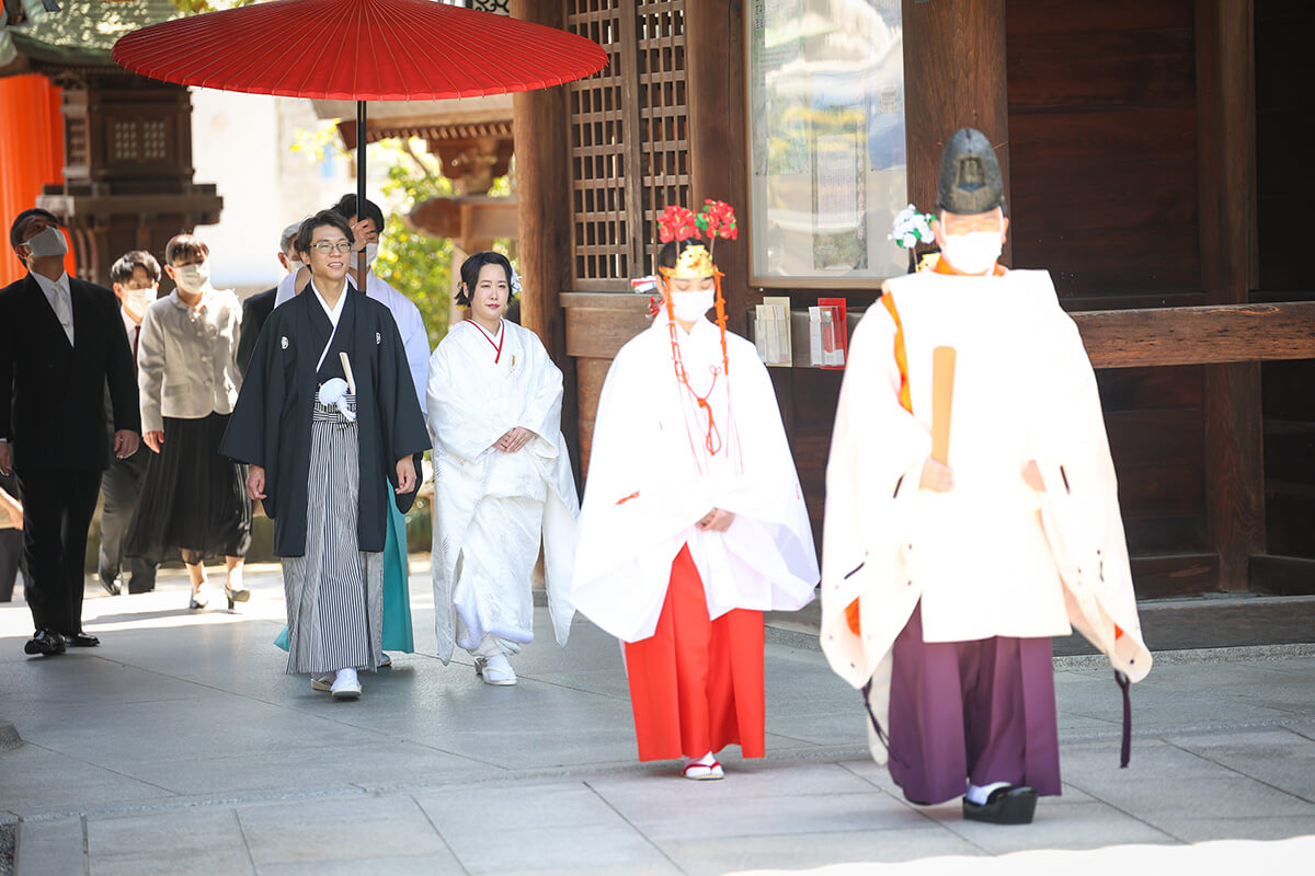 伊豫豆比古命神社 椿祷殿（椿神社）で挙げられたお客様の結婚式写真04