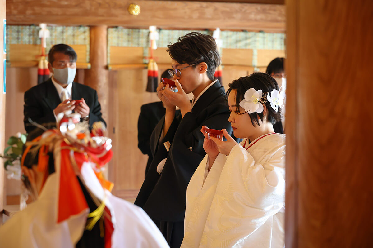 伊豫豆比古命神社 椿祷殿（椿神社）で挙げられたお客様の結婚式写真14