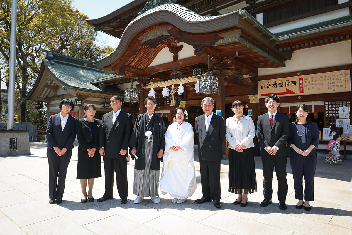 伊豫豆比古命神社 椿祷殿（椿神社）で挙げられたお客様の結婚式写真15