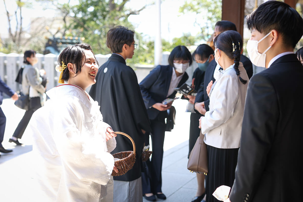 伊豫豆比古命神社 椿祷殿（椿神社）で挙げられたお客様の結婚式写真16