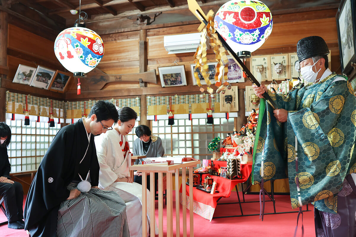 大頭神社で挙げられたお客様の結婚式写真05