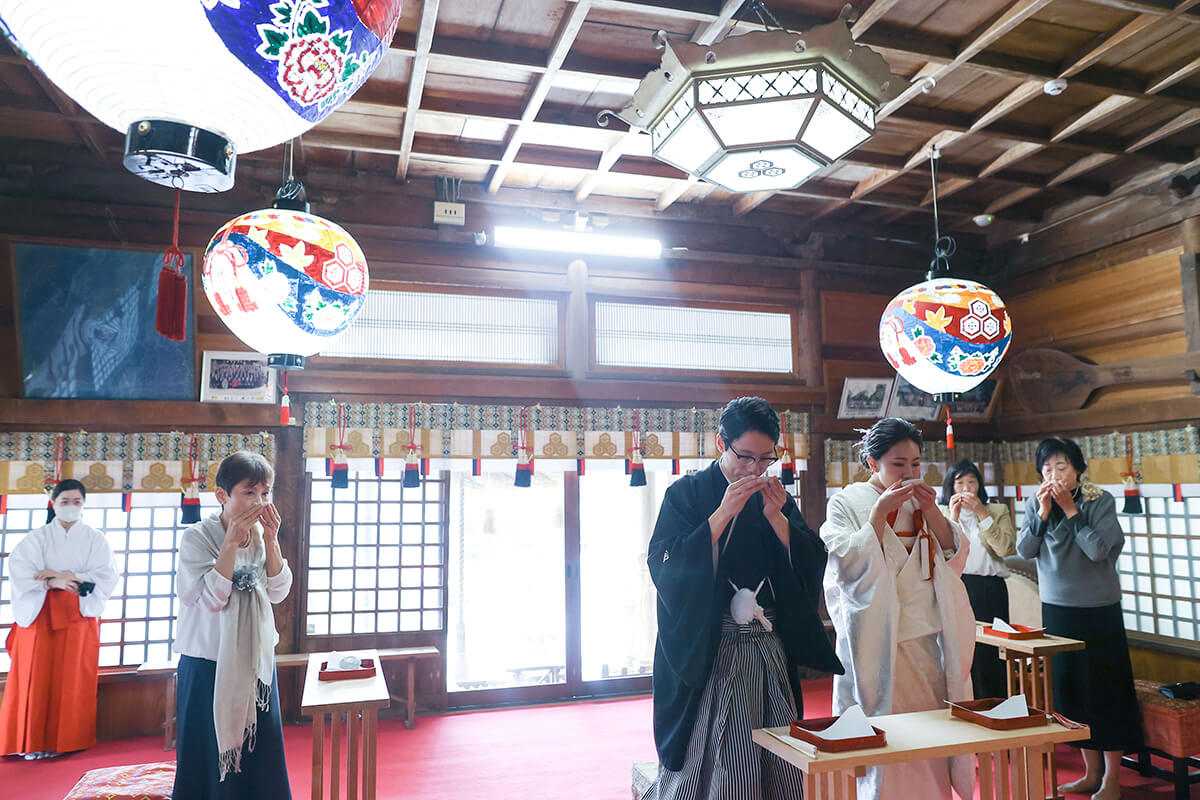 大頭神社で挙げられたお客様の結婚式写真13