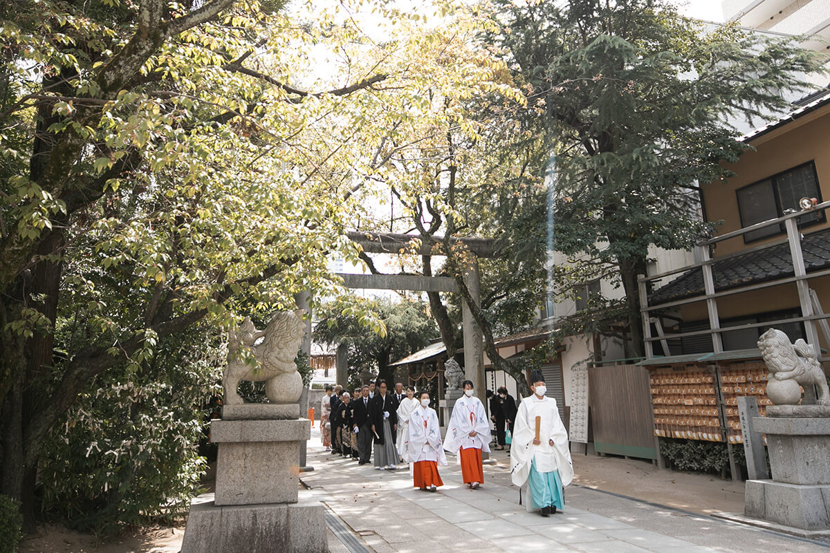 空鞘稲生神社で挙げられたお客様の結婚式写真02