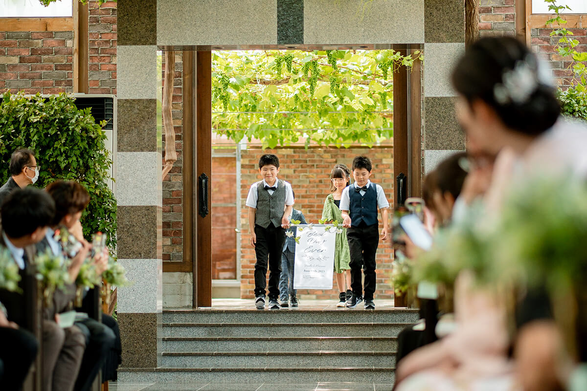 ぶどうの森で挙げられたお客様の結婚式写真01