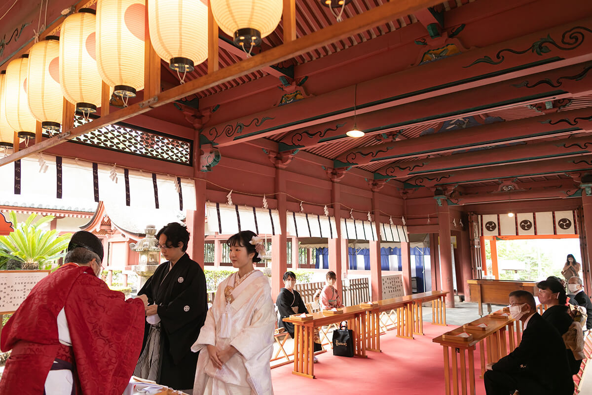 伊佐爾波神社で挙げられたお客様の結婚式写真04