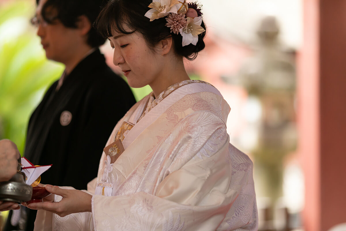 伊佐爾波神社で挙げられたお客様の結婚式写真05