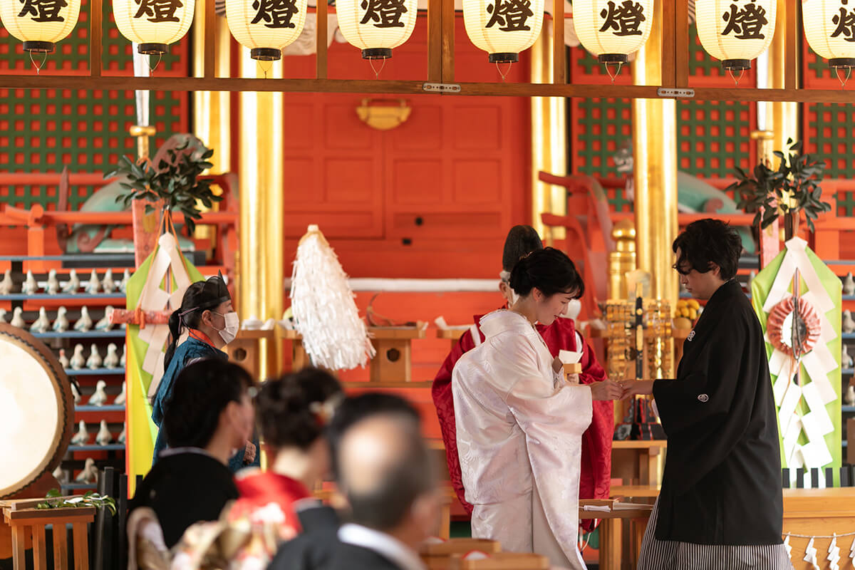 伊佐爾波神社で挙げられたお客様の結婚式写真08