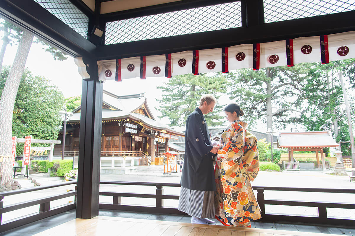 中野沼袋氷川神社で挙げられたお客様の結婚式写真01