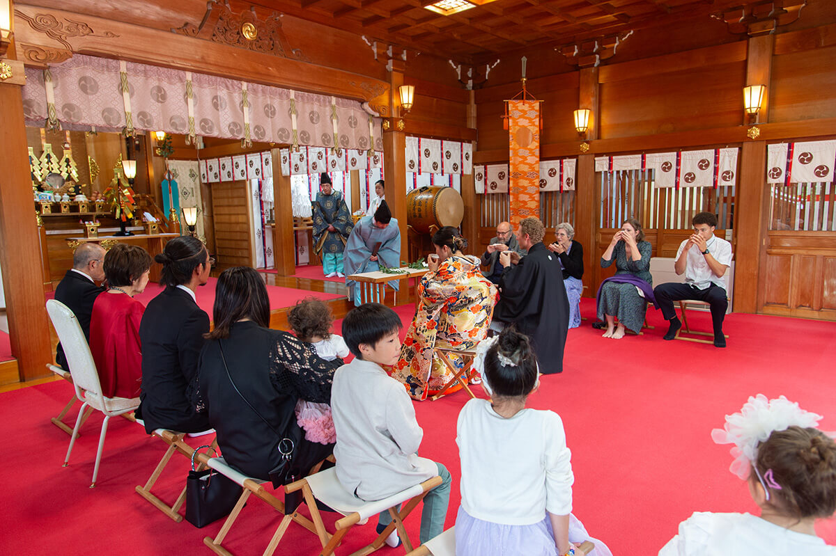 中野沼袋氷川神社で挙げられたお客様の結婚式写真15