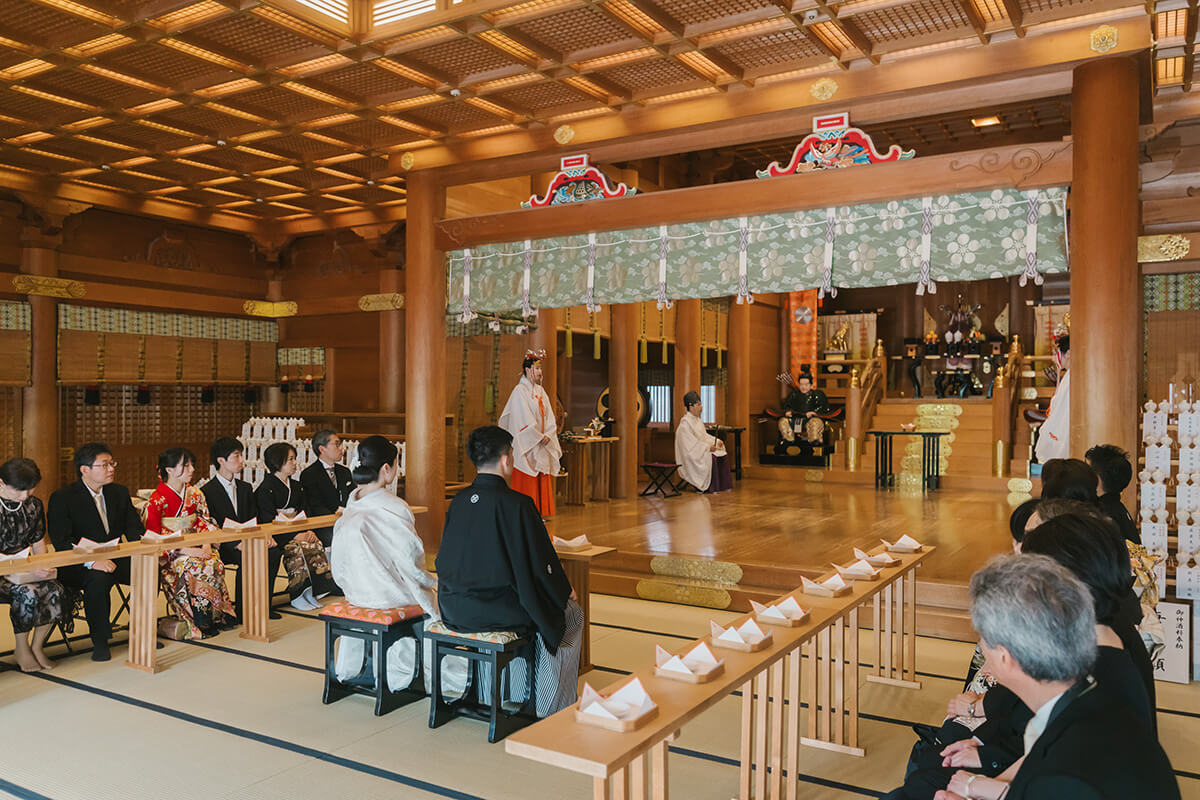 湯島天満宮で挙げられたお客様の結婚式写真03