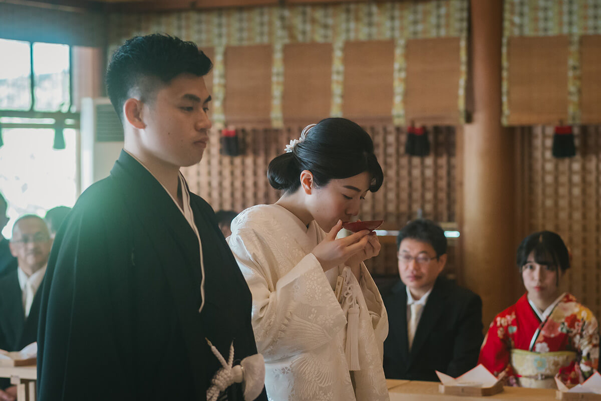 湯島天満宮で挙げられたお客様の結婚式写真05