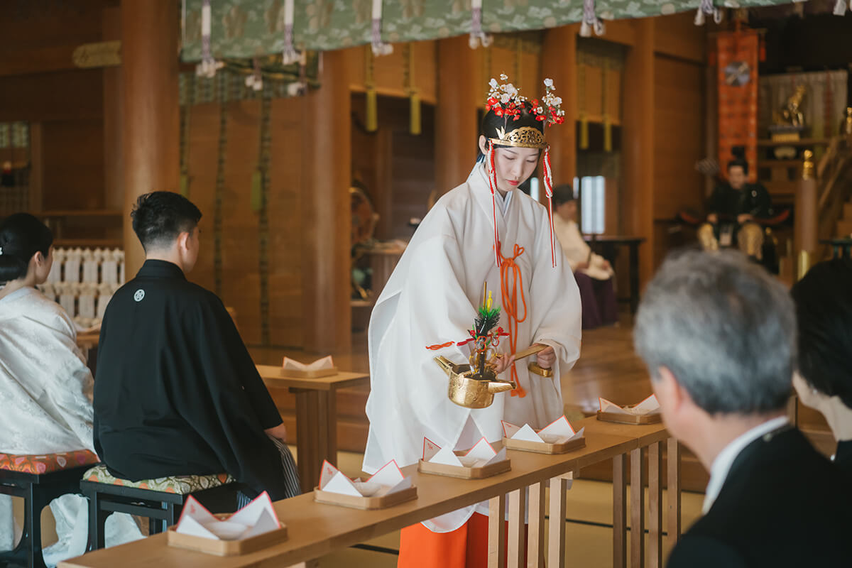湯島天満宮で挙げられたお客様の結婚式写真10