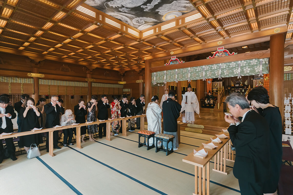 湯島天満宮で挙げられたお客様の結婚式写真11