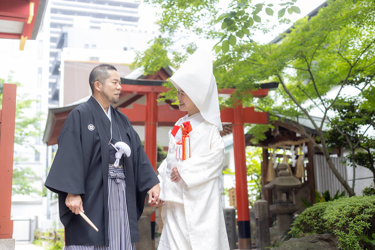 御霊神社で挙げられたお客様の結婚式写真01