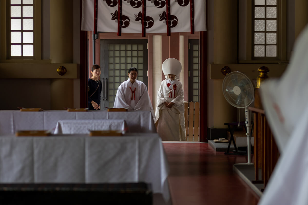 御霊神社で挙げられたお客様の結婚式写真04