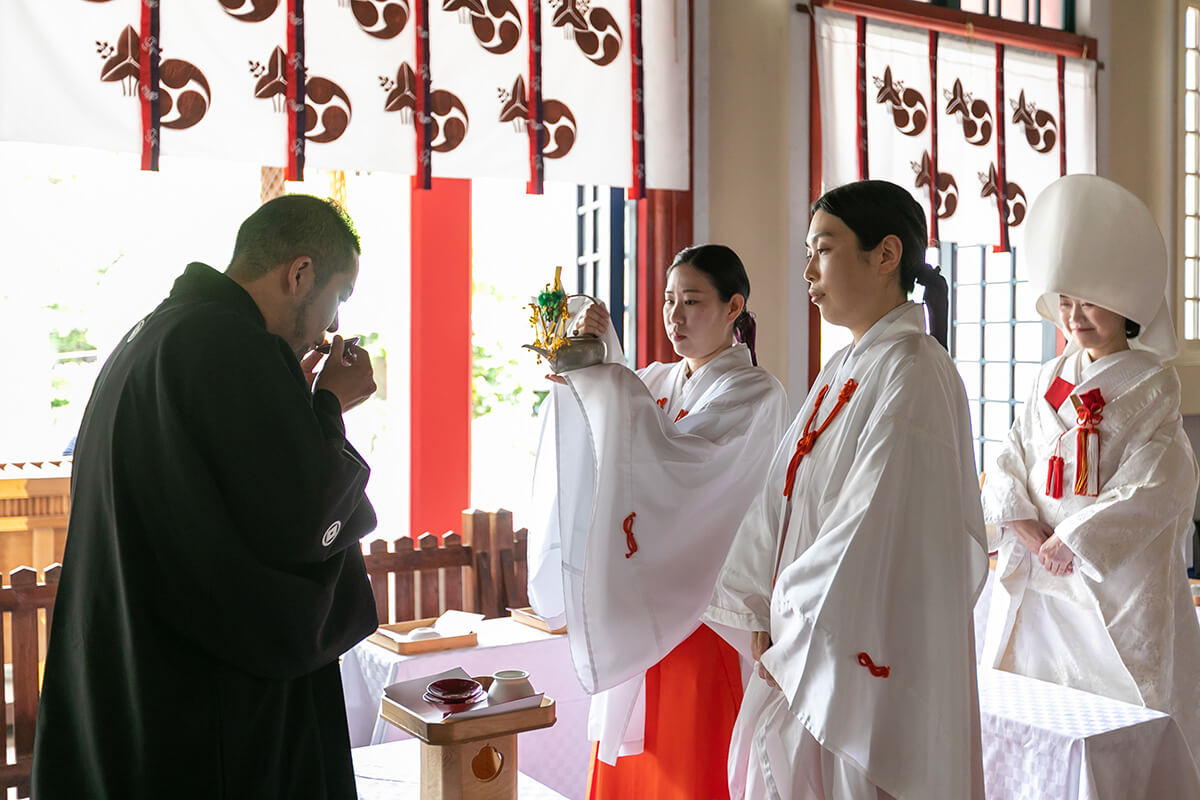 御霊神社で挙げられたお客様の結婚式写真06