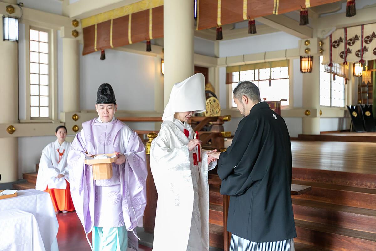 御霊神社で挙げられたお客様の結婚式写真09