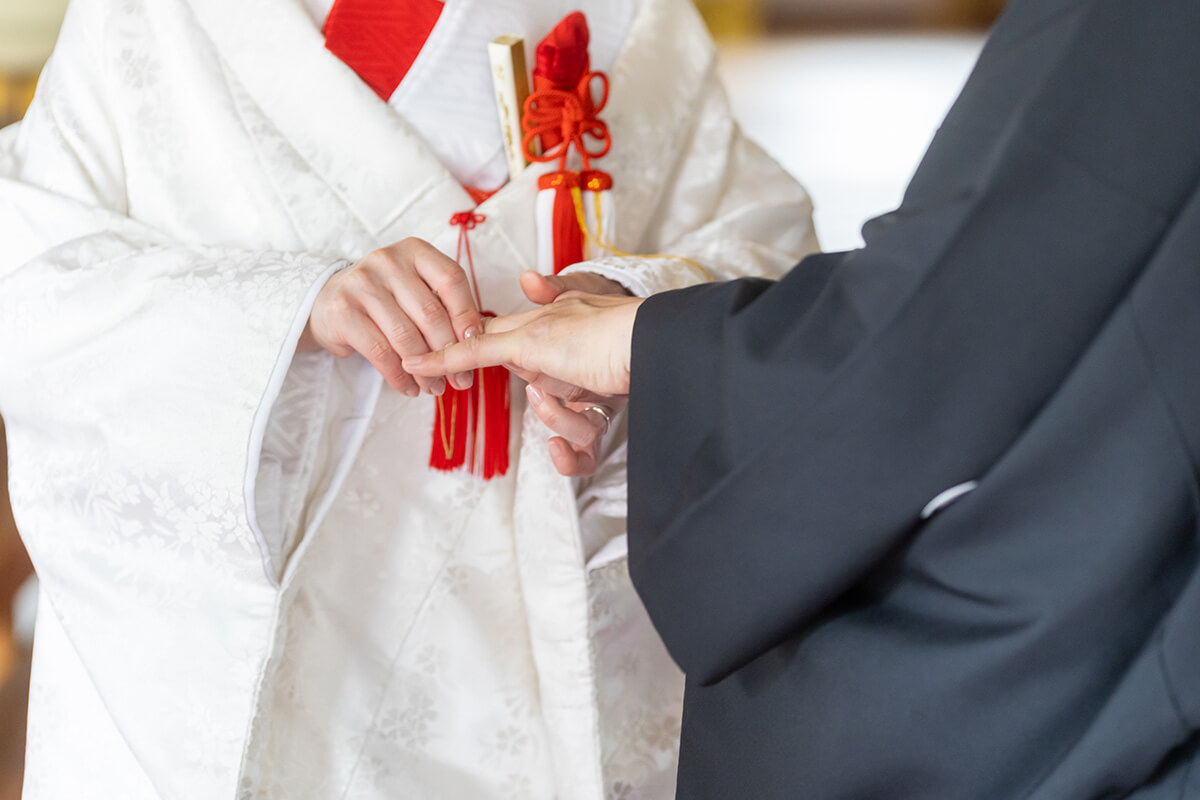 御霊神社で挙げられたお客様の結婚式写真10