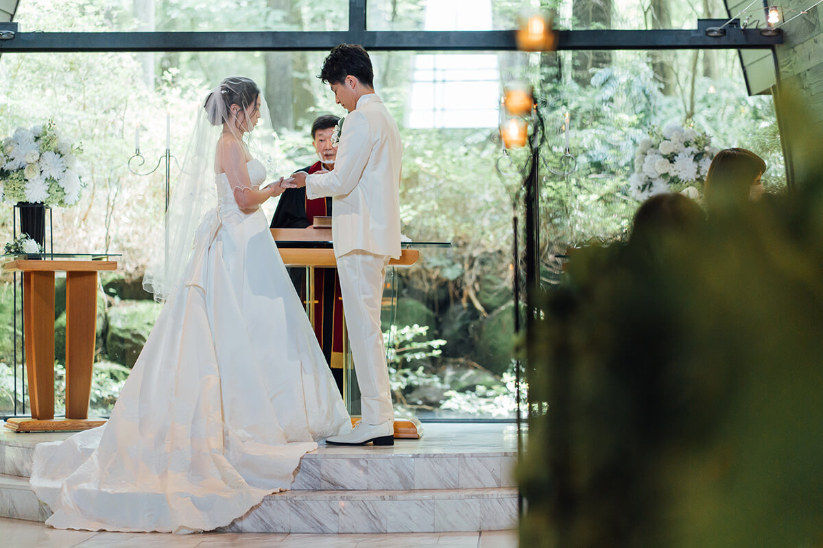 箱根の森 高原教会で挙げられたお客様の結婚式写真09