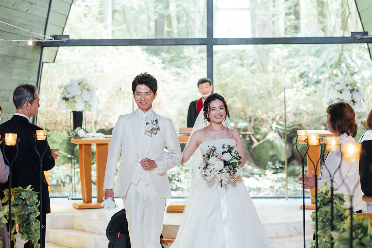 箱根の森 高原教会で挙げられたお客様の結婚式写真10