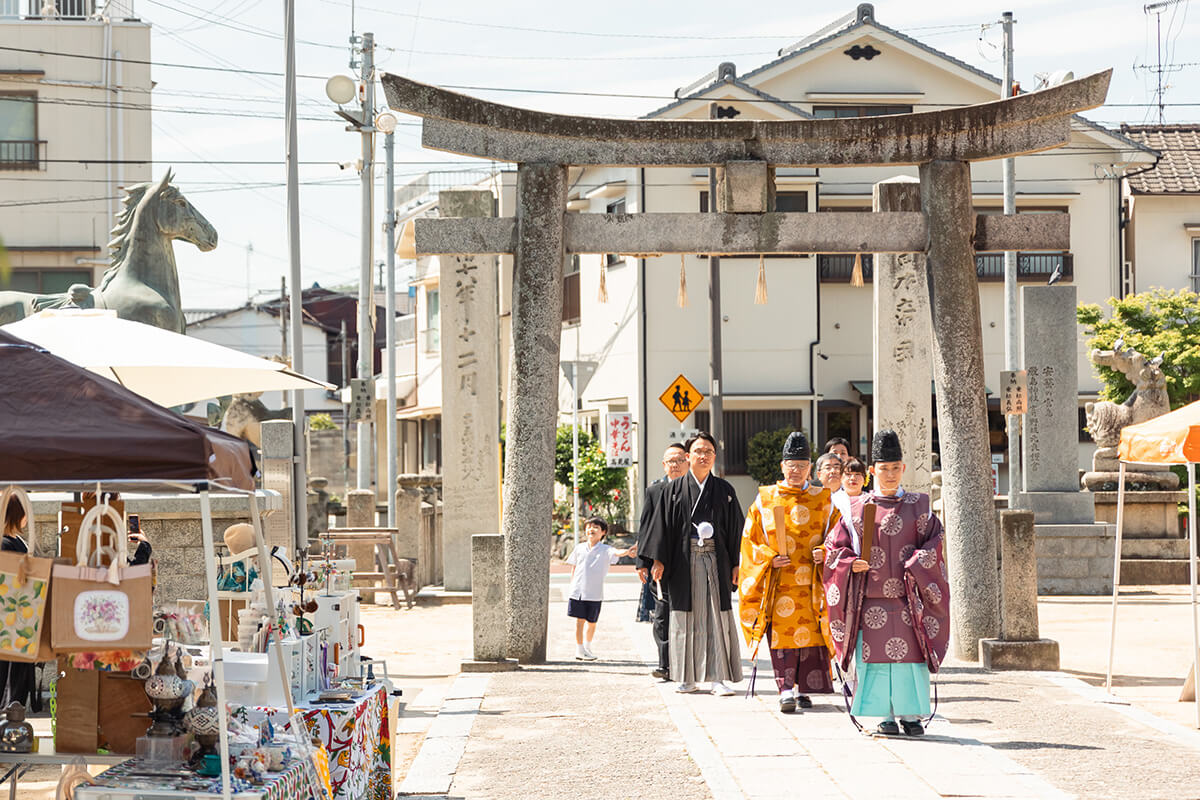 三津 嚴島神社で挙げられたお客様の結婚式写真03