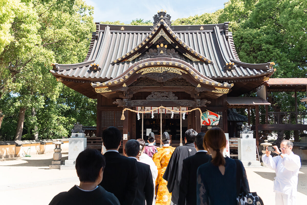 三津 嚴島神社で挙げられたお客様の結婚式写真04