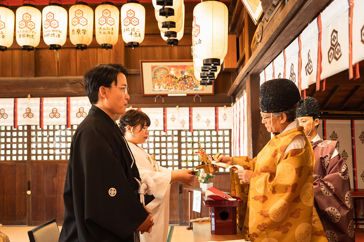 三津 嚴島神社で挙げられたお客様の結婚式写真06
