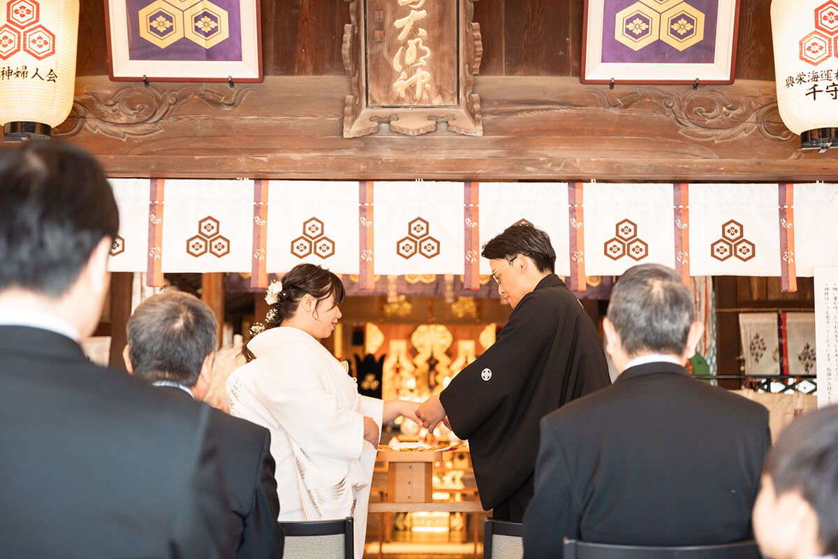 三津 嚴島神社で挙げられたお客様の結婚式写真09