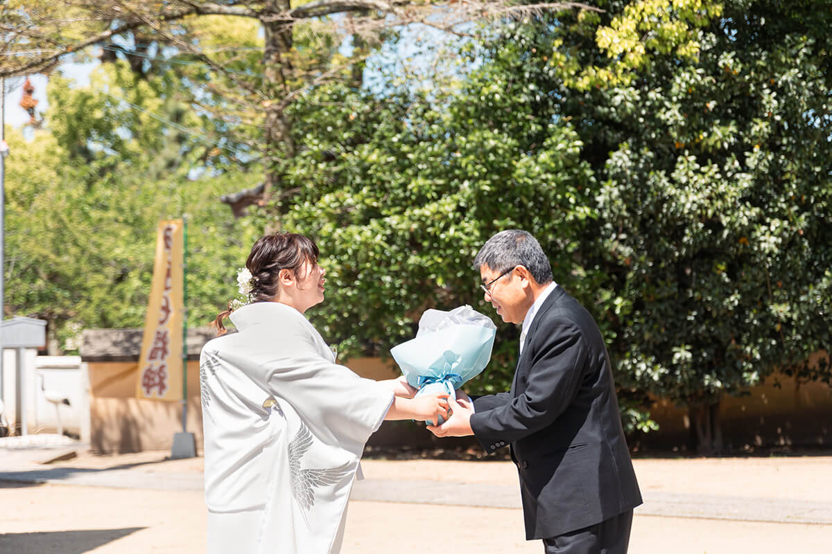 三津 嚴島神社で挙げられたお客様の結婚式写真12