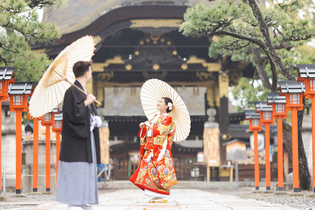 豊国神社で挙げられたお客様の結婚式写真01