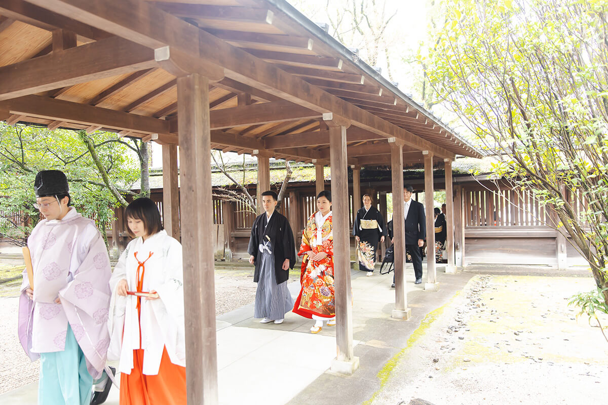 豊国神社で挙げられたお客様の結婚式写真05