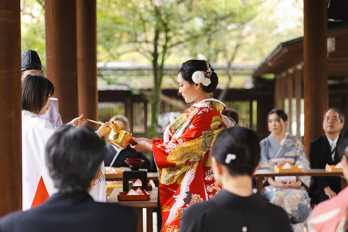 豊国神社で挙げられたお客様の結婚式写真06