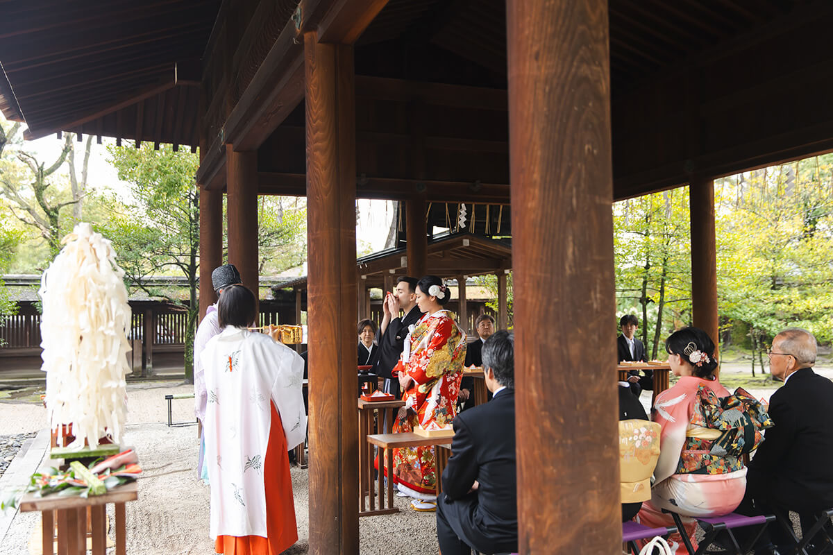 豊国神社で挙げられたお客様の結婚式写真07