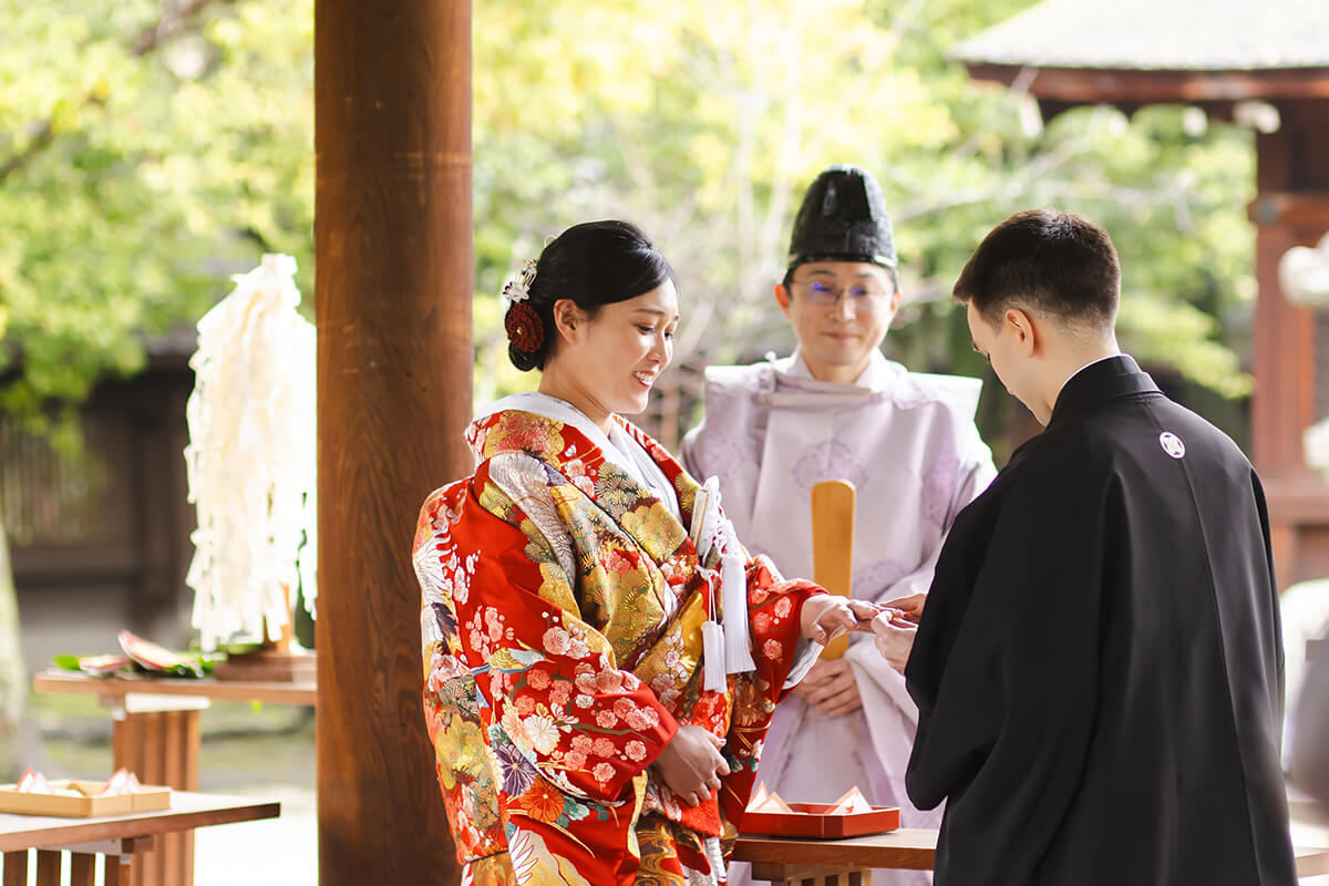 豊国神社で挙げられたお客様の結婚式写真09