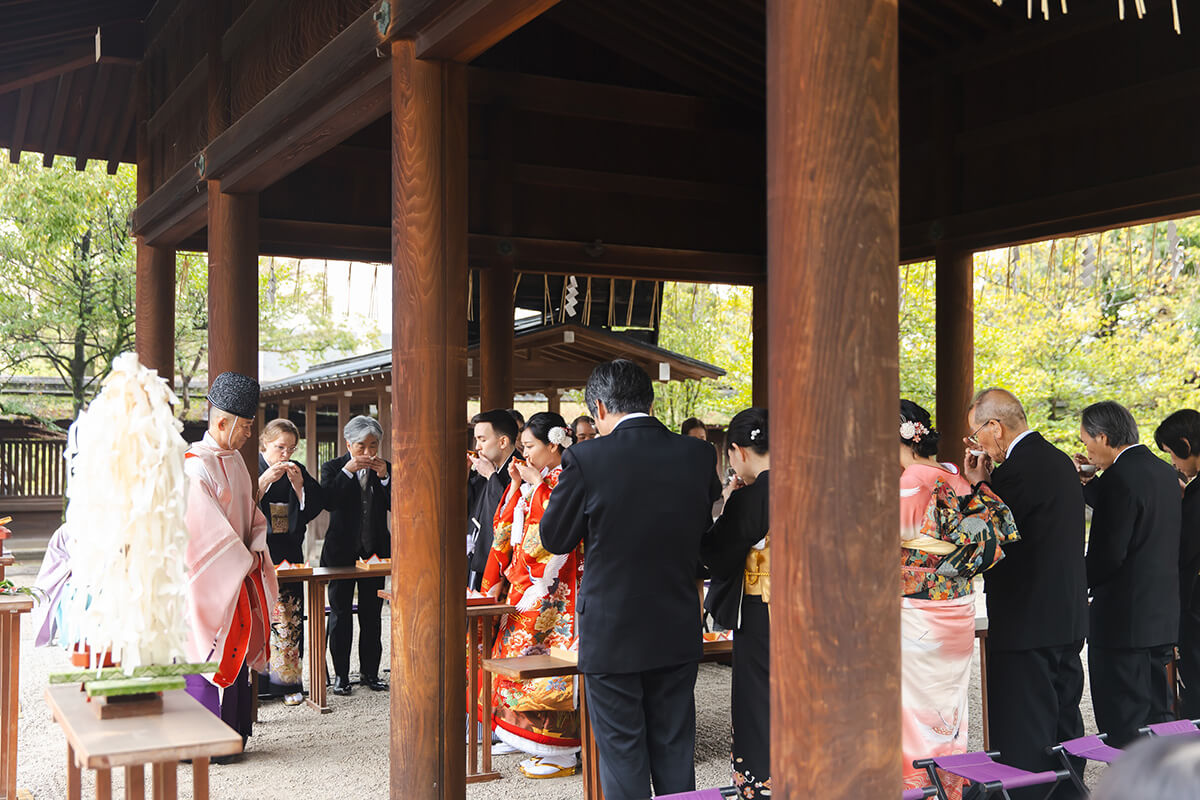 豊国神社で挙げられたお客様の結婚式写真15