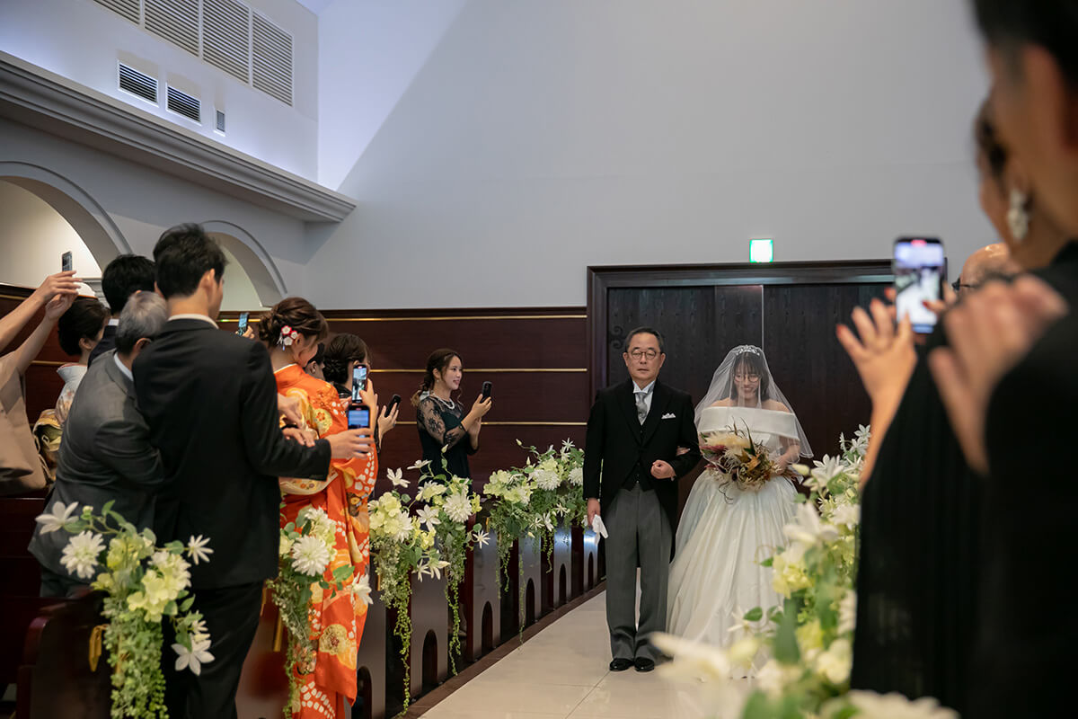 アーリー迎賓館チャペルで挙げられたお客様の結婚式写真02