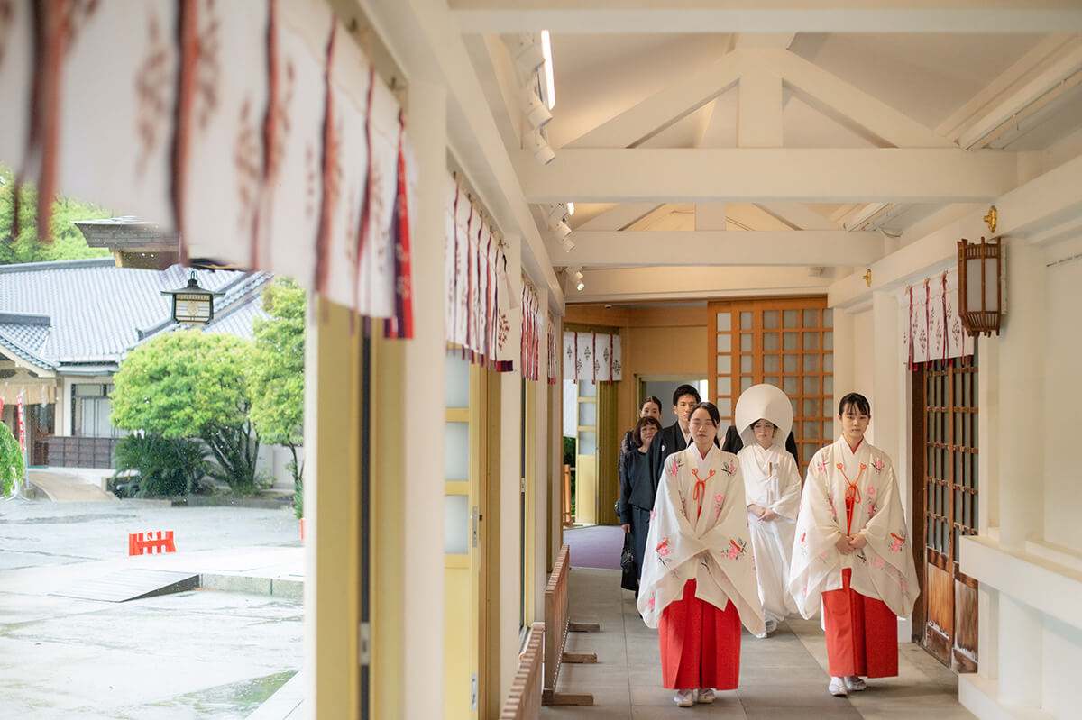 福岡縣護國神社で挙げられたお客様の結婚式写真02